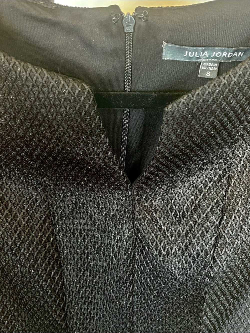 julia jordan Bronze Textured Fit-and-Flare Mini Dress Size 6 - Picture 3 of 8